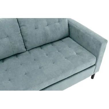 Invicta Sofa narożna STOCKHOLM aqua sztruks 220cm / 44151