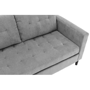 Invicta Sofa narożna STOCKHOLM szary sztruks 220cm / 44150