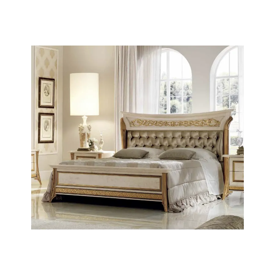 MELODIA Włoskie Łóżko tapicerowane Queen Size 200 x 133 x 221/235 / ArredoClassic