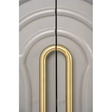 Livin Hill Stilig ST310 Komoda jasnoszary MDF złote akcenty 180 x 88 x 40cm