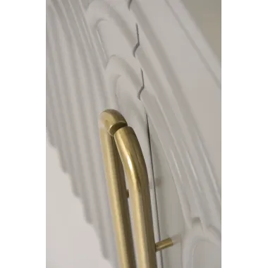 Livin Hill Stilig ST310 Komoda jasnoszary MDF złote akcenty 180 x 88 x 40cm