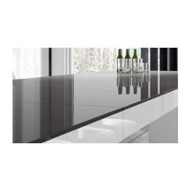 VEGAS Stół rozkładany do jadalni biały MDF 160 - 256 x 75 x 89 cm