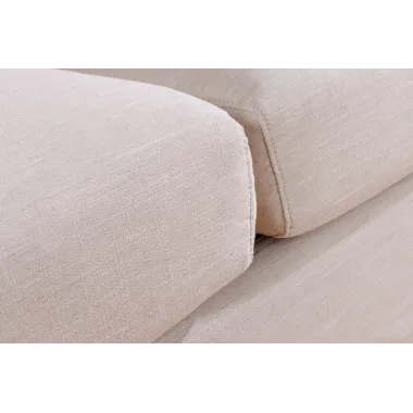 Invicta Sofa HEAVEN 3 osobowa lniana naturalna 210 x 105 x 88cm / 44448