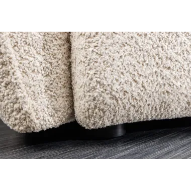 Invicta ROYAL Sofa 4 osobowa szampański beż bouclé 295 x 86 x 145cm / 44336