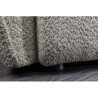Invicta ROYAL Sofa 4 osobowa szary bouclé 295 x 86 x 145cm / 44542