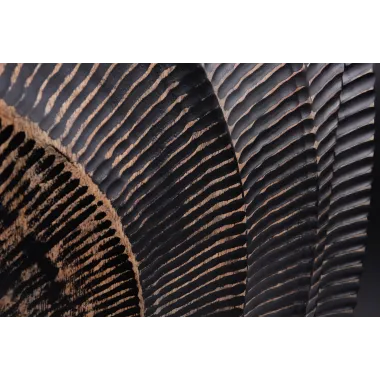 Invicta Komoda GOLDEN SUNSET czarne złoto z drewna mango 3D 140 x 75 x 38cm / 46658