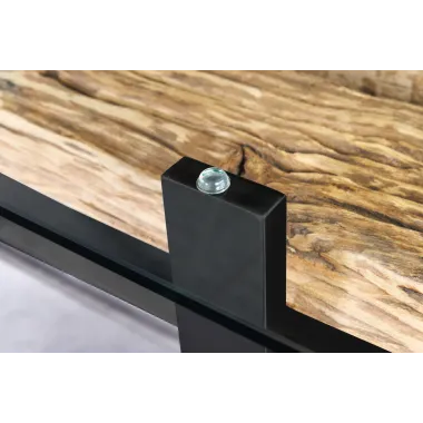 Invicta Stół do jadalni BARRACUDA teak ze szklanym blatem 220cm  / 43342