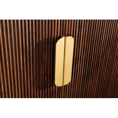 Invicta Szafka RTV GATSBY mango marmur biały 170cm / 45828