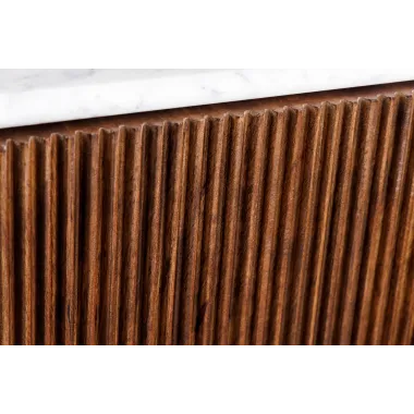 Invicta Szafka RTV GATSBY mango marmur biały 170cm / 45828