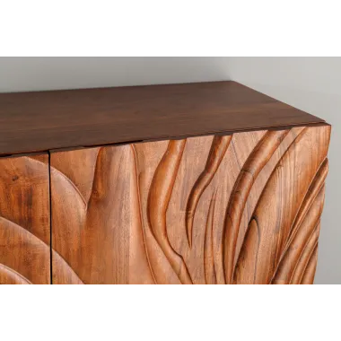 Invicta FLUID Komoda akacja brązowa 3D 100 x 120 x 38cm / 45595