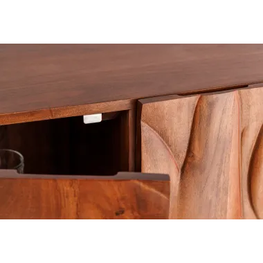 Invicta FLUID Komoda akacja brązowa 3D 100 x 120 x 38cm / 45595