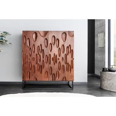 Invicta DUNE Komoda akacja orzechowy brąz 3D 100 x 120 x 38cm / 45598