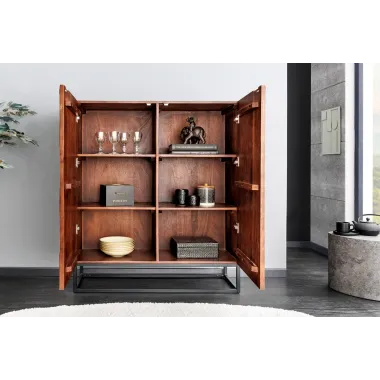 Invicta DUNE Komoda akacja orzechowy brąz 3D 100 x 120 x 38cm / 45598