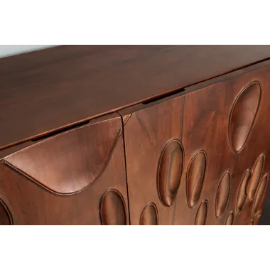 Invicta DUNE Komoda akacja orzechowy brąz 3D 100 x 120 x 38cm / 45598