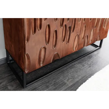 Invicta DUNE Komoda akacja orzechowy brąz 3D 100 x 120 x 38cm / 45598