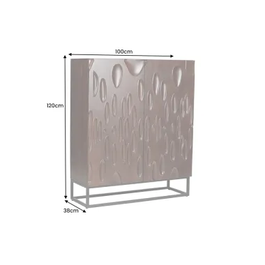 Invicta DUNE Komoda akacja orzechowy brąz 3D 100 x 120 x 38cm / 45598