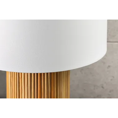 Invicta Lampa stołowa GATSBY drewno wierzbowe sosnowe Ø 50cm / 44496