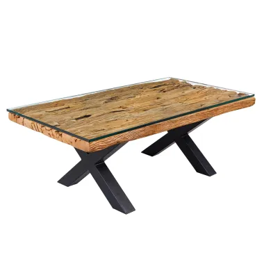 Invicta Stolik kawowy BARRACUDA teak z recyklingu 110cm / 45679