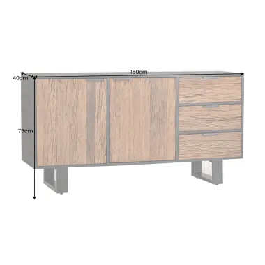 Invicta Komoda BARRACUDA mango drewno teakowe 150cm / 43349