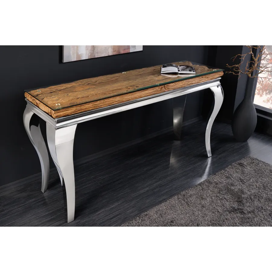 Invicta Konsola Modern Barock BARRACUDA teak 145 x 80 x 45cm / 44364
