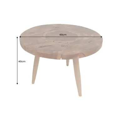 Invicta Stolik kawowy MOSAIK teak Ø 60cm / 44712