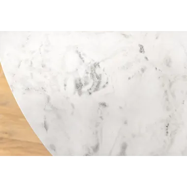 Invicta Stół okrągły ELEGANCIA blat optyka marmuru Ø 130cm / 45898