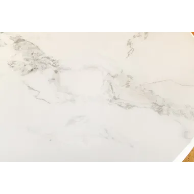 Invicta Stół okrągły ELEGANCIA blat optyka marmuru Ø 130cm / 45898