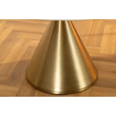 Invicta Stół okrągły ELEGANCIA blat optyka marmuru Ø 130cm / 45898