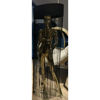 Lampa podłogowa LADY FRINGE z abażurem 180cm