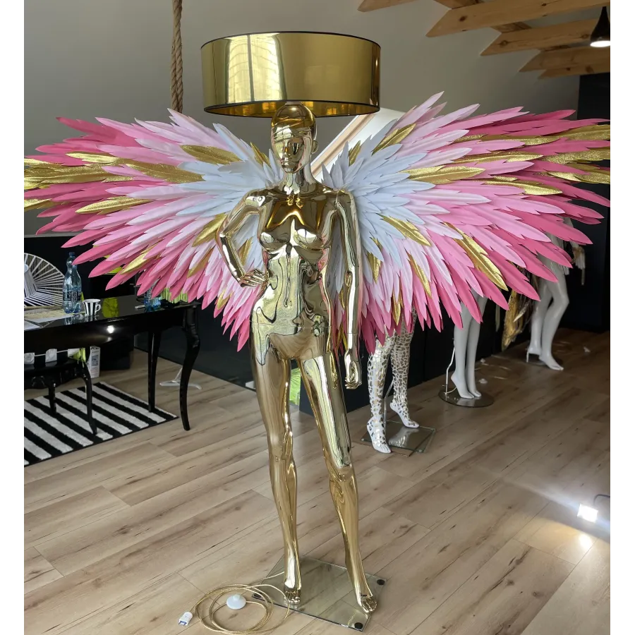 Lampa podłogowa LADY ANGEL GOLD & CRAYON