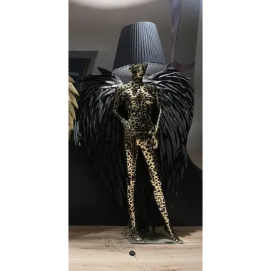 Lampa podłogowa LADY ANGEL PHANTER 2 z abażurem 180cm