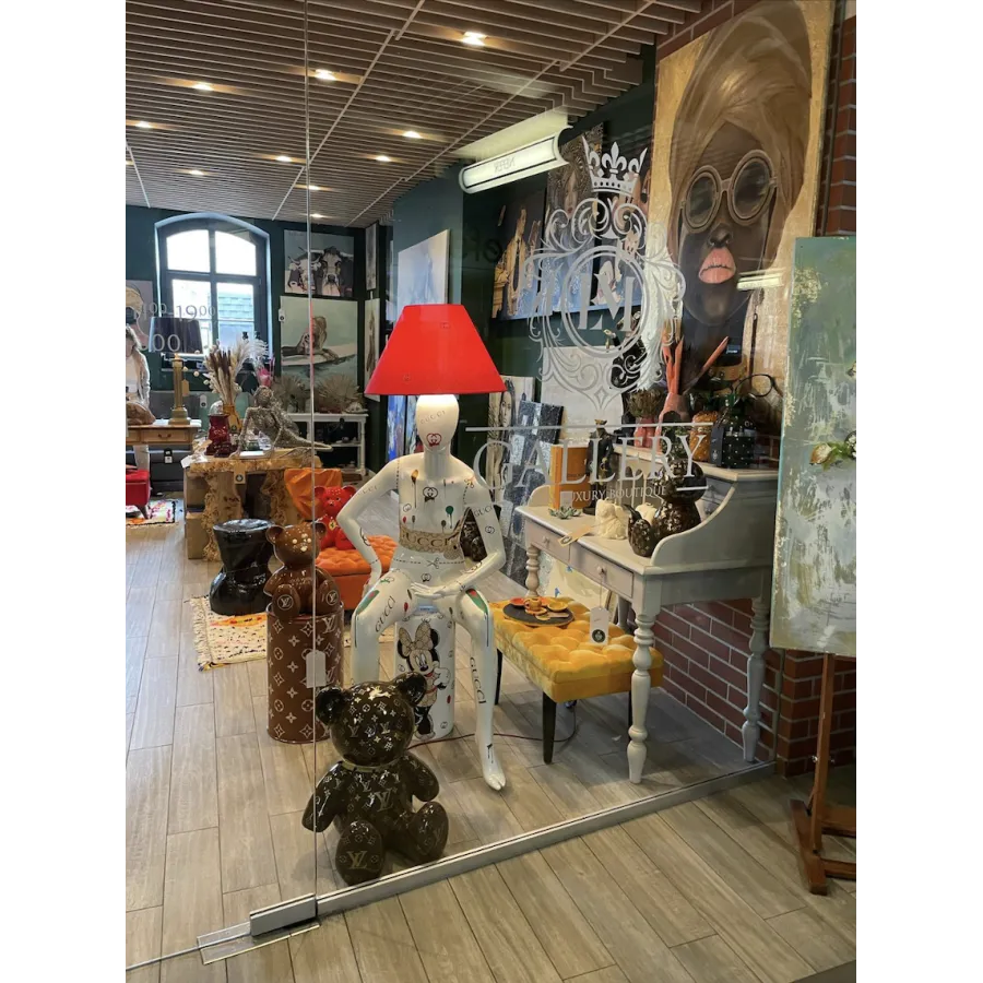 Lampa podłogowa LADY GUCCI 2 z abażurem 180cm