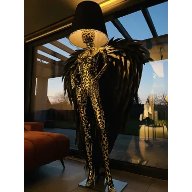 Lampa podłogowa LADY ANGEL PHANTER z abażurem 180cm