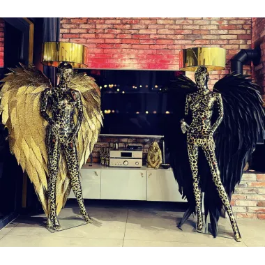 Lampa podłogowa LADY ANGEL PHANTER z abażurem 180cm