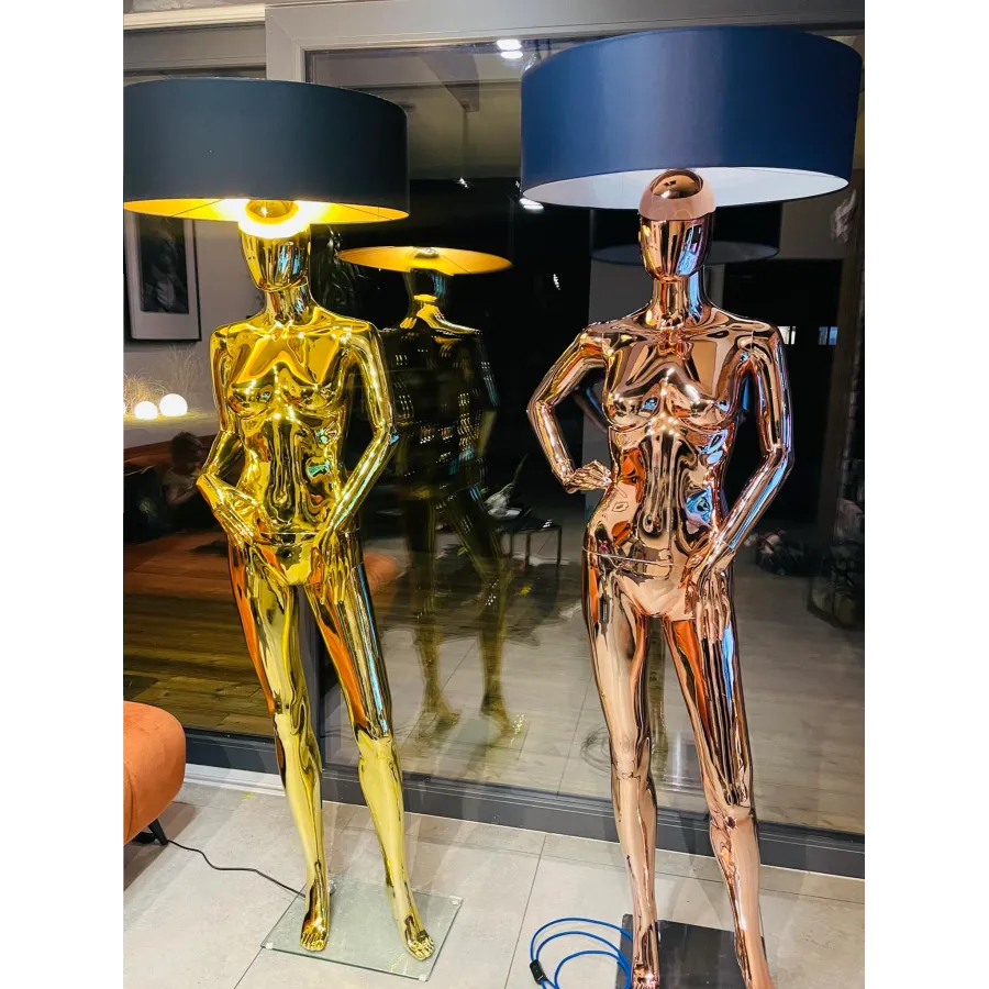 Lampa podłogowa LADY WOMAN z abażurem 180cm