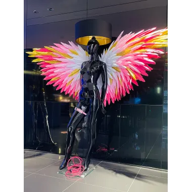 Lampa podłogowa LADY ANGEL GOLD & WHITE 180cm