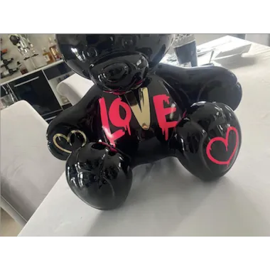 Lampa stołowa BEAR BLACK LOGO z abażurem 75cm