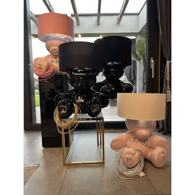 Lampa stołowa BEAR BLACK LOGO z abażurem 75cm