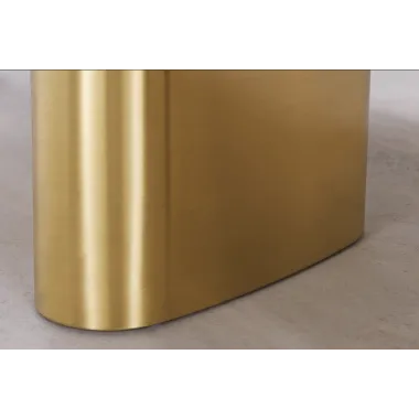 Invicta Stół do jadalni ORGANIC owalny wielokolorowy marmurowy blat 200cm / 46205