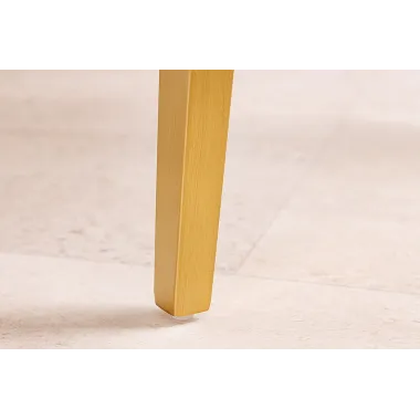 Invicta Krzesło BOUTIQUE beżowa tkanina strukturalna ze złotymi nogami / 45923