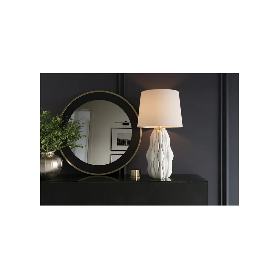 Invicta Lampa stołowa ELEGANCIA biała ceramiczna 65cm /  46011