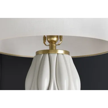 Invicta Lampa stołowa ELEGANCIA biała ceramiczna 65cm /  46011