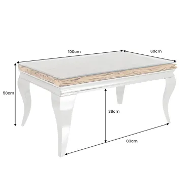 Invicta Stolik kawowy MODERN BAROCK BARRACUDA 100cm / 44365