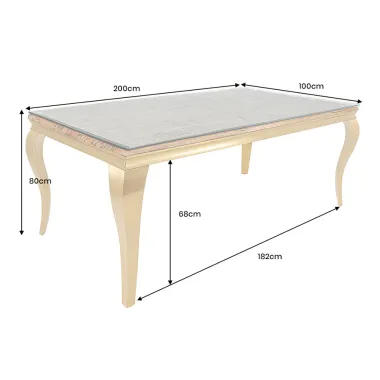 Invicta Stół do jadalni MODERN BAROCK BARRACUDA 200cm / 44362