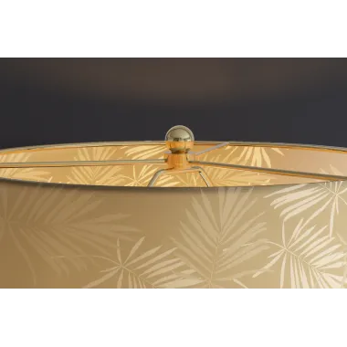 Invicta Lampa stołowa CLASSICO klosz biało złoty 50cm / 46013