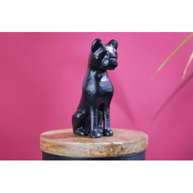 Invicta rzeźbiarska PANTHER czarne żelazo drewno mango naturalne 20cm / 43949