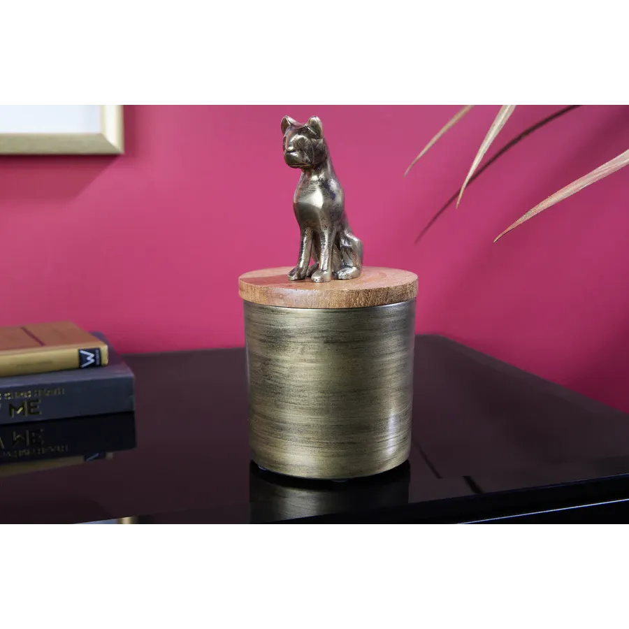 Invicta rzeźbiarska PANTERA naturalne drewno mango 20cm  / 44485