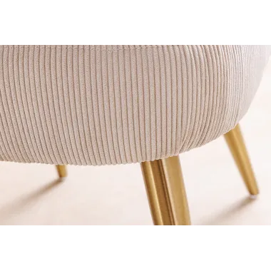 Invicta Krzesło MIA CASA sznurkowe beżowe metalowe nogi 47cm / 45926