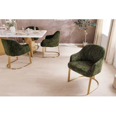 Invicta Krzesło EXTRAVAGANCIA ciemnozielone z podłokietnikami 60cm / 45928