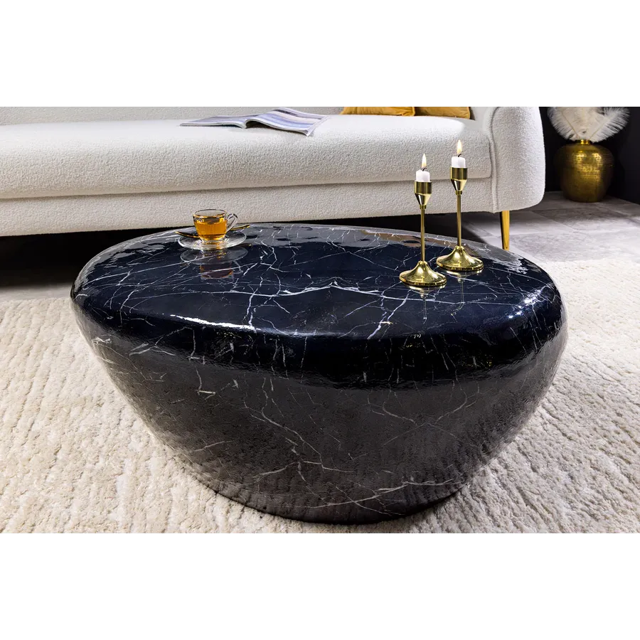 Invicta Stolik kawowy STONE optyka marmuru 75cm / 44853